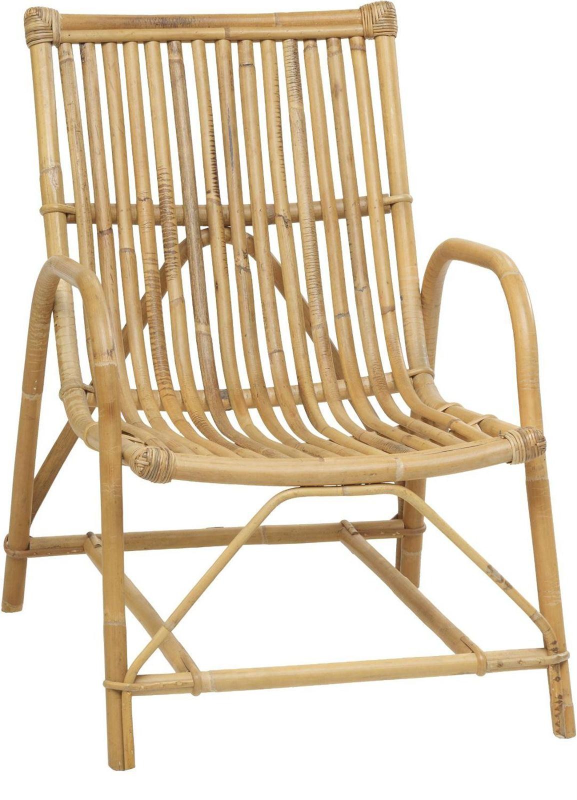 Fauteuil Olivier en canne naturelle