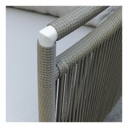 Canapé de jardin 2 places corde tressée Vegas