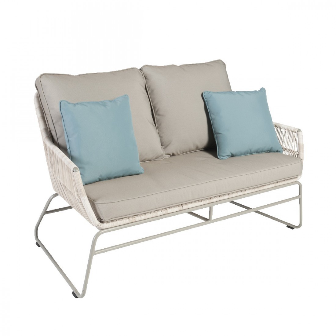 Canapé de jardin 2 places en résine Maldives