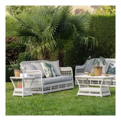 Canapé de jardin 2 places résine Biarritz