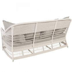 Canapé de jardin 3 places résine Biarritz