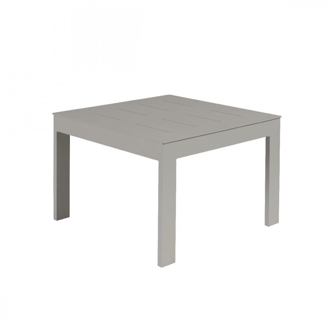 Table basse Sienna 60x60 alu gris béton