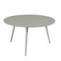 Table basse Sienna diamètre 80 alu gris béton