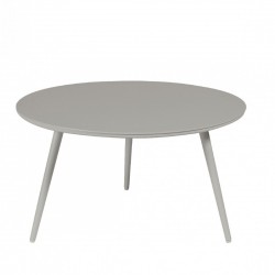 Table basse Sienna diamètre 80 alu gris béton