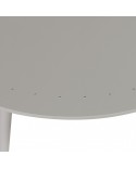 Table basse Sienna diamètre 80 alu gris béton
