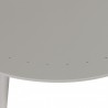 Table basse Sienna diamètre 80 alu gris béton