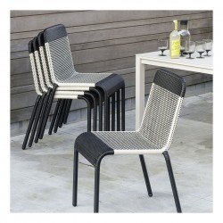 Chaise de jardin Tobago marron foncé