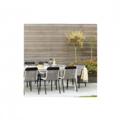 Chaise de jardin Tobago marron foncé