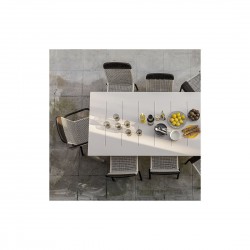 Chaise de jardin Tobago marron foncé