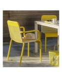 Chaise de jardin Tobago jaune