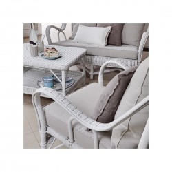 Fauteuil en rotin Nantucket laqué IOD Design