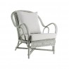 Fauteuil en rotin Nantucket laqué Bleu Gris IOD Design