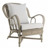 Fauteuil en rotin Nantucket laqué Cendre IOD Design