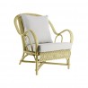 Fauteuil en rotin Nantucket laqué Jaune Passé IOD Design