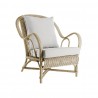 Fauteuil en rotin Nantucket laqué Mastic IOD Design