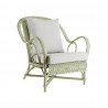 Fauteuil en rotin Nantucket laqué Pistache IOD Design