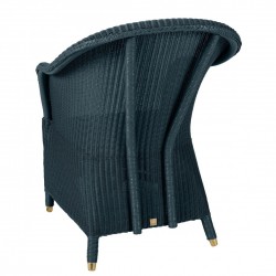 fauteuil-lloyd-loom-sidonie- finition bleu paon