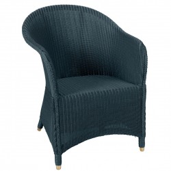 fauteuil-lloyd-loom-sidonie- finition bleu paon