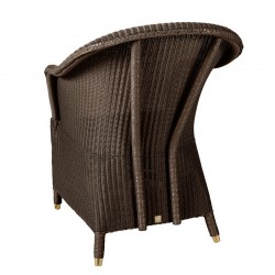 fauteuil-lloyd-loom-sidonie- finition chocolat
