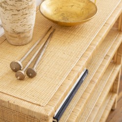 Etagère console Saigon en cannage ajouré MM