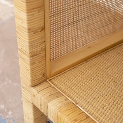 Etagère haute Saigon en cannage ajouré GM