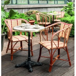 Fauteuil en rotin foncé Bagatelle