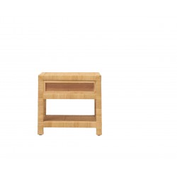 Table de chevet rotin et cannage SAIGON