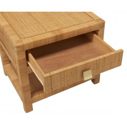 Table de chevet rotin et cannage SAIGON