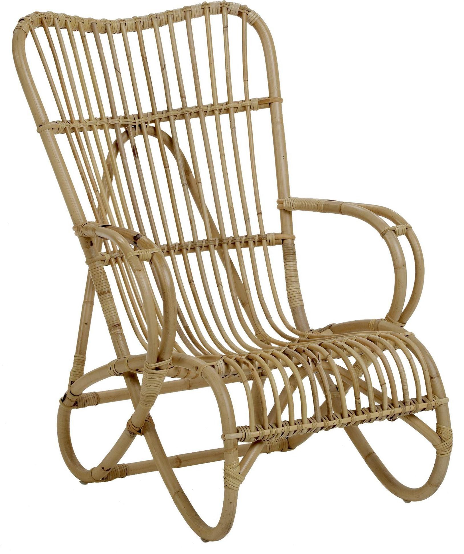 Fauteuil Marlène en canne naturelle