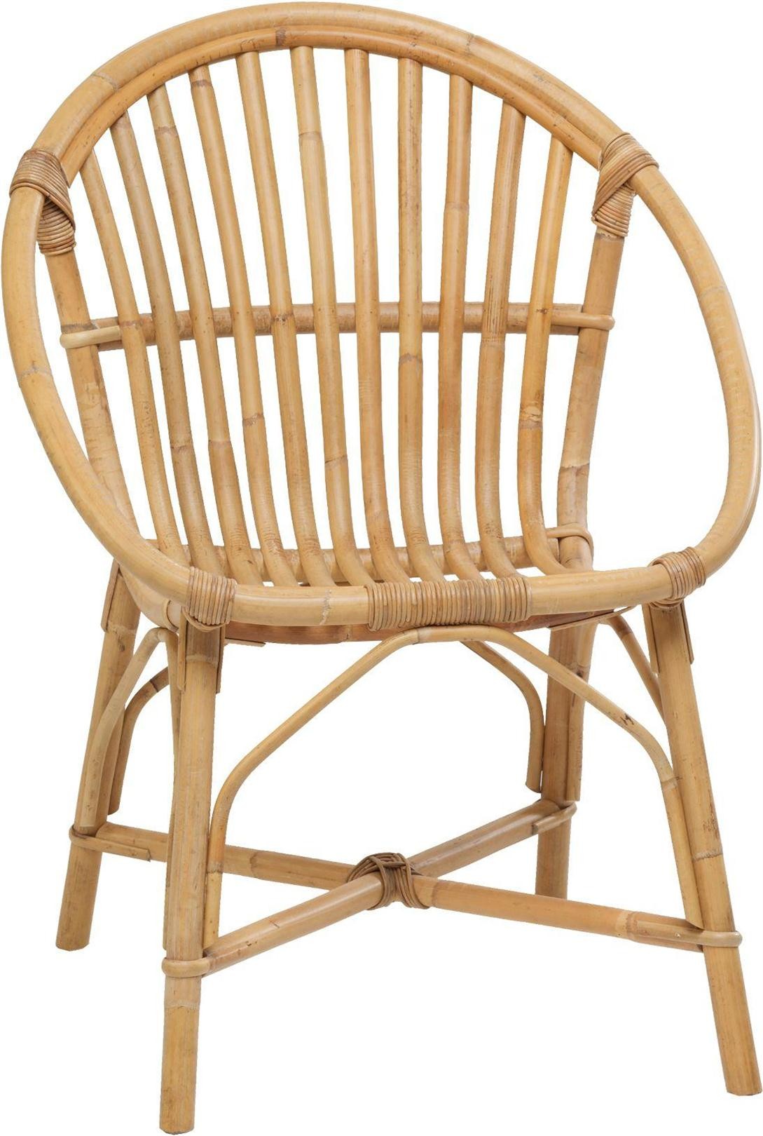 Fauteuil Bruno en canne naturelle